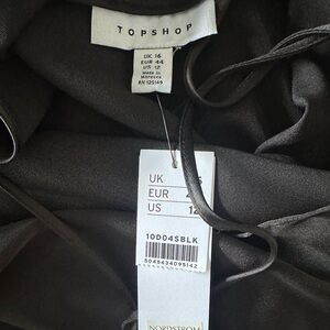 Topshop Black Slip Dress